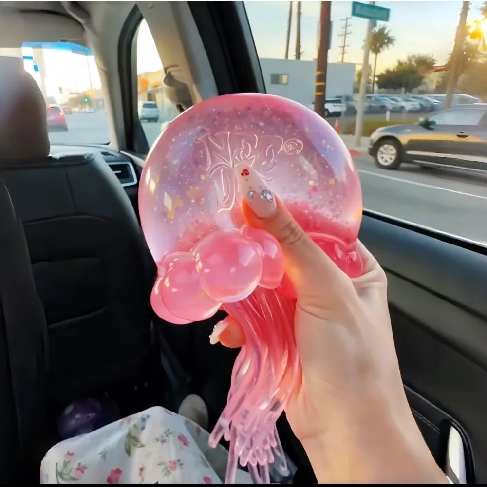 New Jellyfish Squeeze Fidget Toy Product Needoh Jellyfish Stress Relief Relax Squishy Anti-Anxiety Squeeze Object for Focus