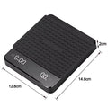 1Set Electronic Coffee Scale with Silicone Pad Digital Coffee Scale with Timer LED Display USB Charging Home Cafe Use Good Gift