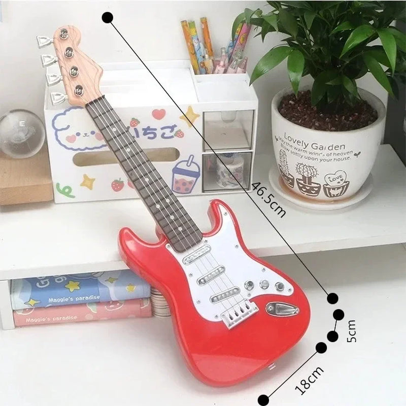Children'S Simulation Electronic Guitar Toy Suitable for Beginners Music Early Education Instrument Boys Girls Gift