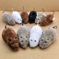1/5Pcs Fun and Interactive Plush Wind-Up Mouse Toy for Cats Dogs and Kids Mechanical Moving Animal Toy for Playtime and Pranks