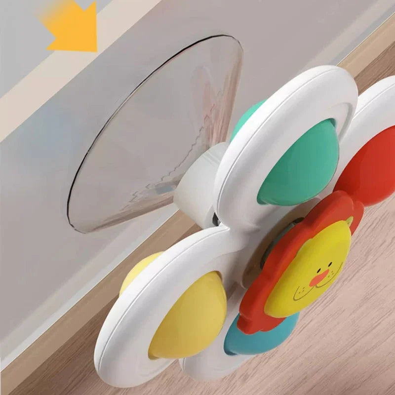 3PCS Suction Cup Spinner Toy Baby Bath Funny Game Educational Toys for Children Girls Boys Infant Sensory Stress Reliever Gift