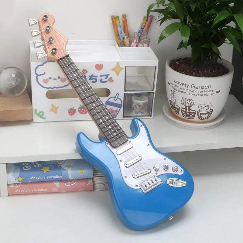Children'S Simulation Electronic Guitar Toy Suitable for Beginners Music Early Education Instrument Boys Girls Gift