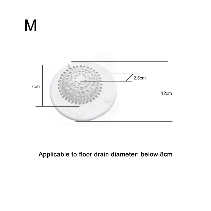 Shower Floor Drain, Hair Stopper Catcher, Kitchen Sink, Anti-Blocking Bathtub Strainer Sewer, Outfall Filter Bathroom Supplies
