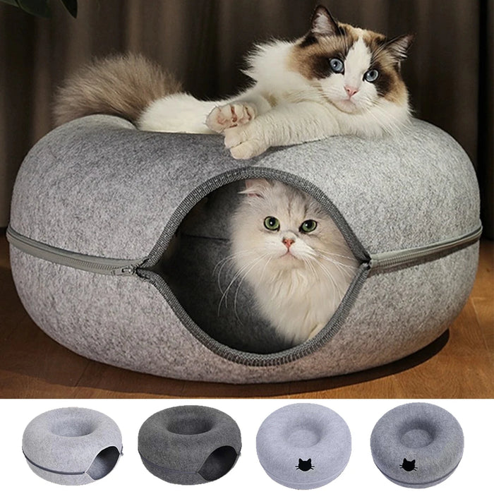 SimpliNest - 2-in-1 Cat Tunnel Bed & Scratcher