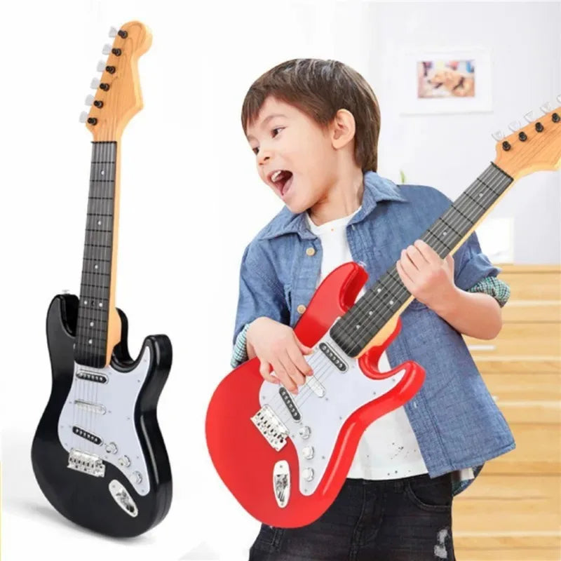 Children'S Simulation Electronic Guitar Toy Suitable for Beginners Music Early Education Instrument Boys Girls Gift