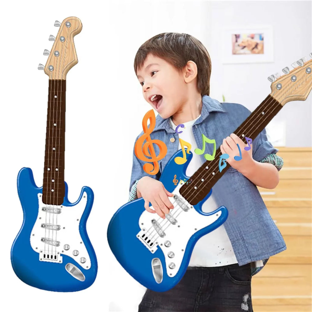 Children'S Simulation Electronic Guitar Toy Suitable for Beginners Music Early Education Instrument Boys Girls Gift