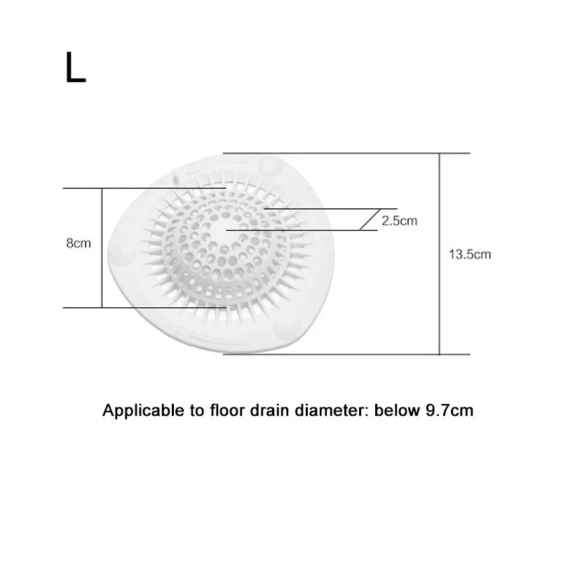 Shower Floor Drain, Hair Stopper Catcher, Kitchen Sink, Anti-Blocking Bathtub Strainer Sewer, Outfall Filter Bathroom Supplies