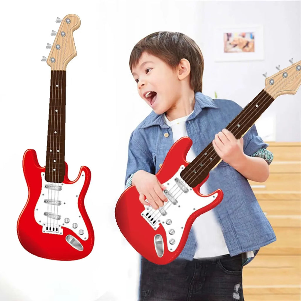 Children'S Simulation Electronic Guitar Toy Suitable for Beginners Music Early Education Instrument Boys Girls Gift