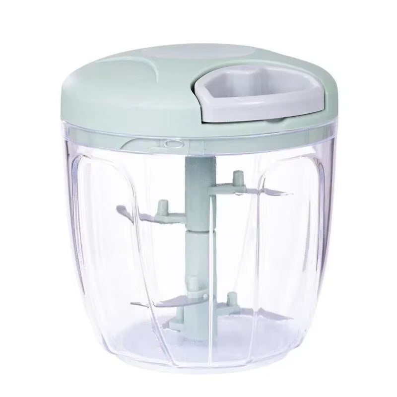 New Crusher Vegetable Onion Cutter Kitchen Cooking Accessories 500/900ML Manual Meat Mincer Garlic Chopper Rotate Garlicpress