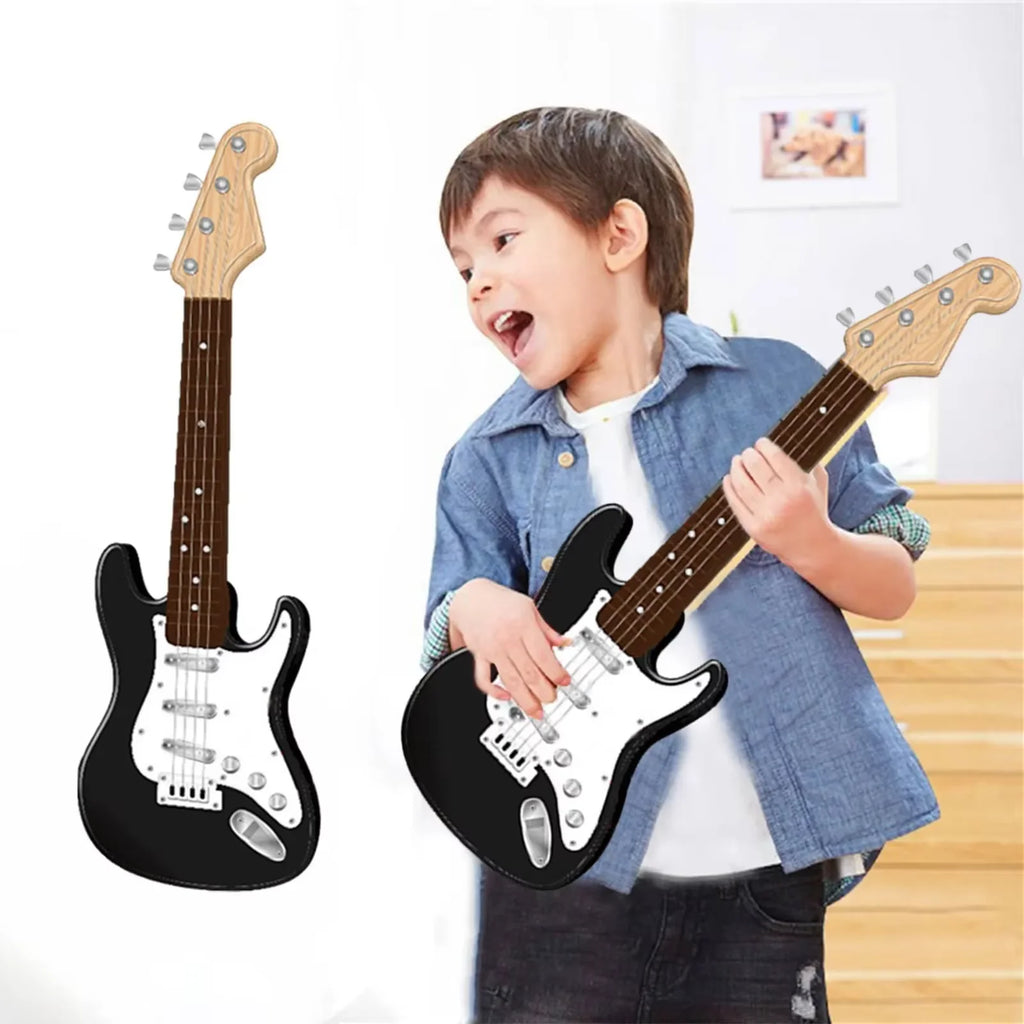 Children'S Simulation Electronic Guitar Toy Suitable for Beginners Music Early Education Instrument Boys Girls Gift