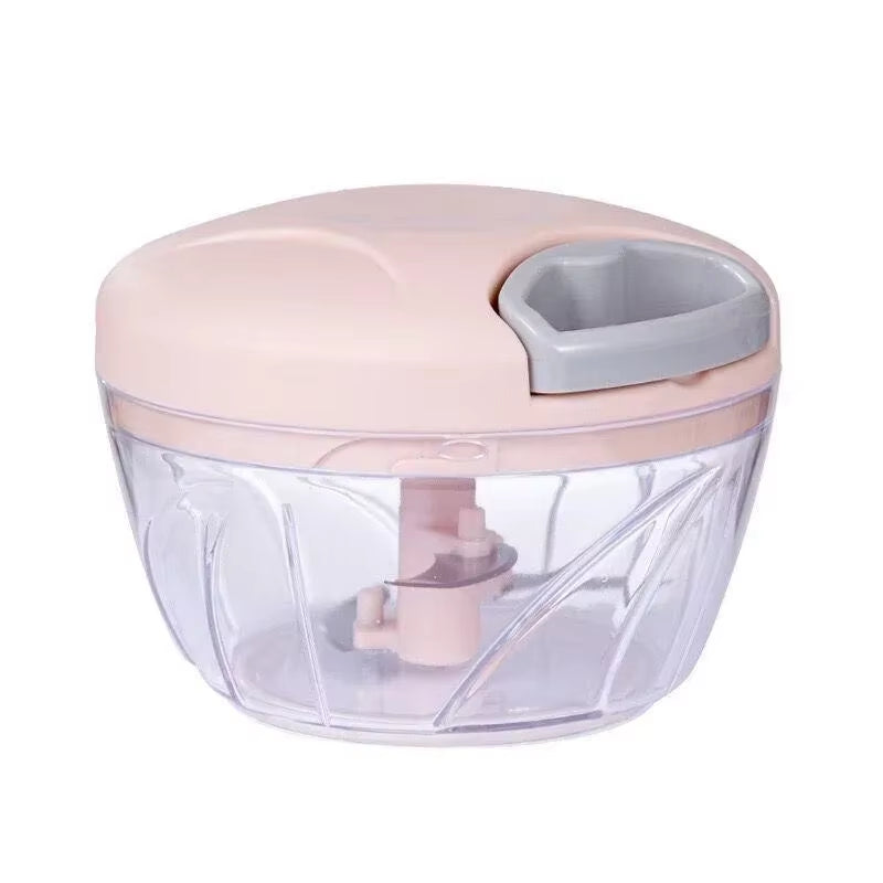 New Crusher Vegetable Onion Cutter Kitchen Cooking Accessories 500/900ML Manual Meat Mincer Garlic Chopper Rotate Garlicpress