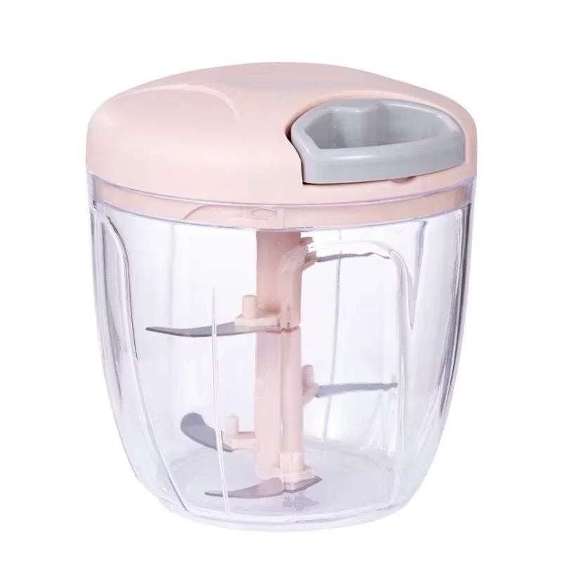 New Crusher Vegetable Onion Cutter Kitchen Cooking Accessories 500/900ML Manual Meat Mincer Garlic Chopper Rotate Garlicpress