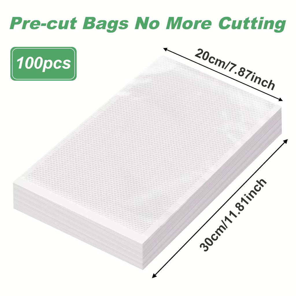 100Pcs/Lot Bpa-Free Kitchen Vacuum Bags for Food Vacuum Sealer Packing Machine Food Storage Bag Kitchen Accessories