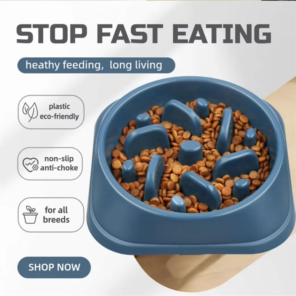 Slow Feeder Dog Bowl anti Choking Watering & Feeding Supplies Puzzle Feeder Bowl Non-Slip Slow Eat Bowl for Dogs Large Small