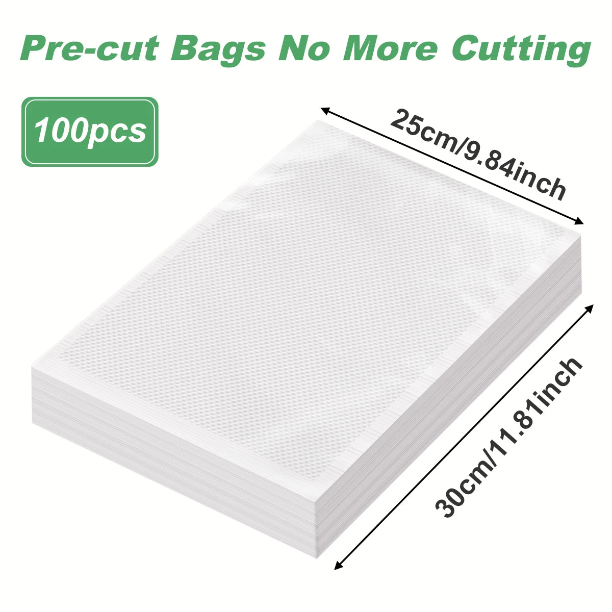 100Pcs/Lot Bpa-Free Kitchen Vacuum Bags for Food Vacuum Sealer Packing Machine Food Storage Bag Kitchen Accessories