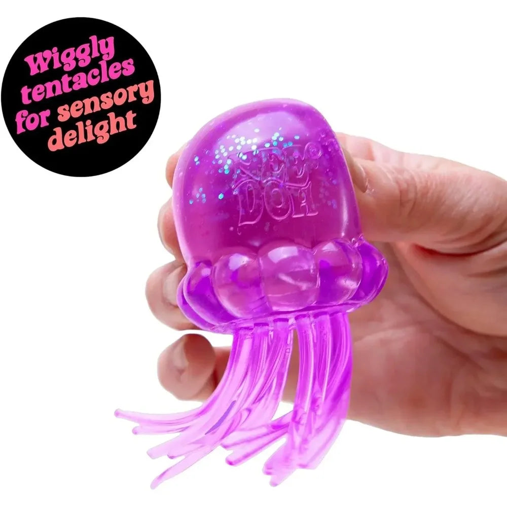 New Jellyfish Squeeze Fidget Toy Product Needoh Jellyfish Stress Relief Relax Squishy Anti-Anxiety Squeeze Object for Focus