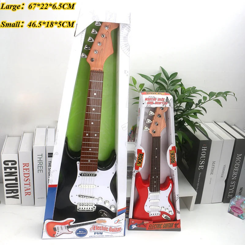 Children'S Simulation Electronic Guitar Toy Suitable for Beginners Music Early Education Instrument Boys Girls Gift