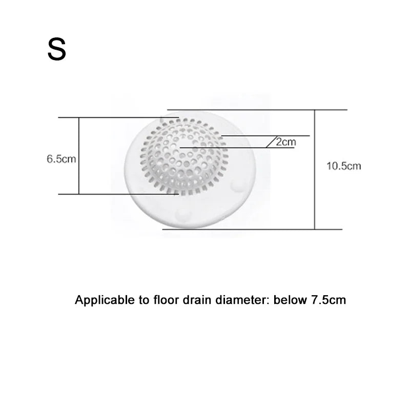 Shower Floor Drain, Hair Stopper Catcher, Kitchen Sink, Anti-Blocking Bathtub Strainer Sewer, Outfall Filter Bathroom Supplies